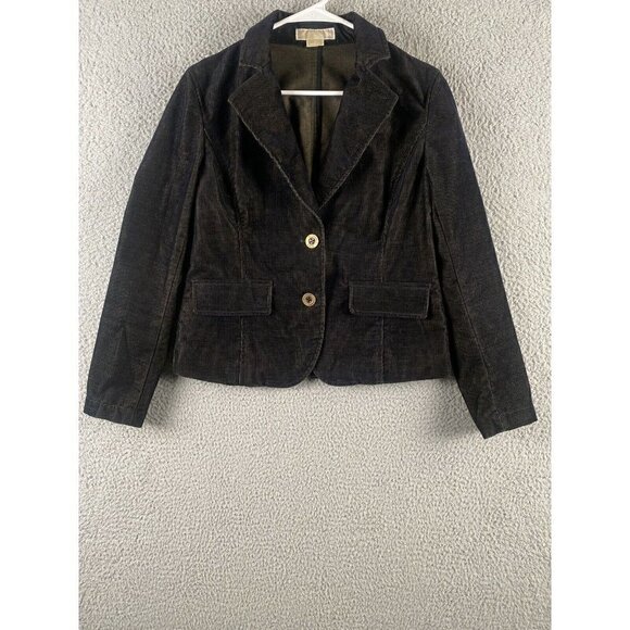 Michael Kors Blazer Womens 8 Blue One Button Long Sleeve - Picture 1 of 10